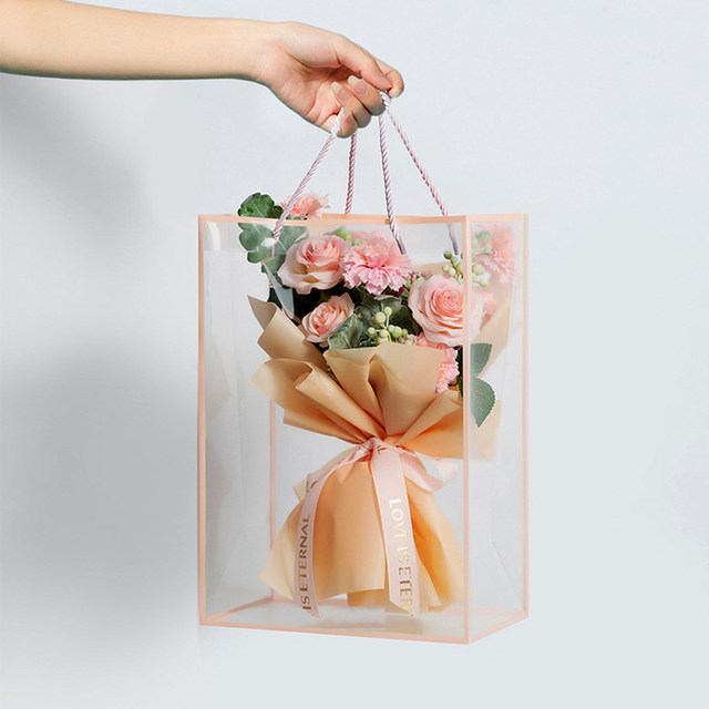 Scatola di imballaggio per fiori Bouquet di fiori in PVC trasparente  insaccamento decorazione per fiorista borsa lunga trasparente borsa per  imballaggio collocazione - AliExpress