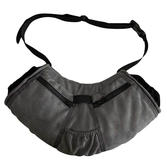 Thicken Hand Muff Camping Hand Warming Pouch Cold Weather Gloves Adjustable Shoulder Strap Hand Warmer for Climbing Skiing