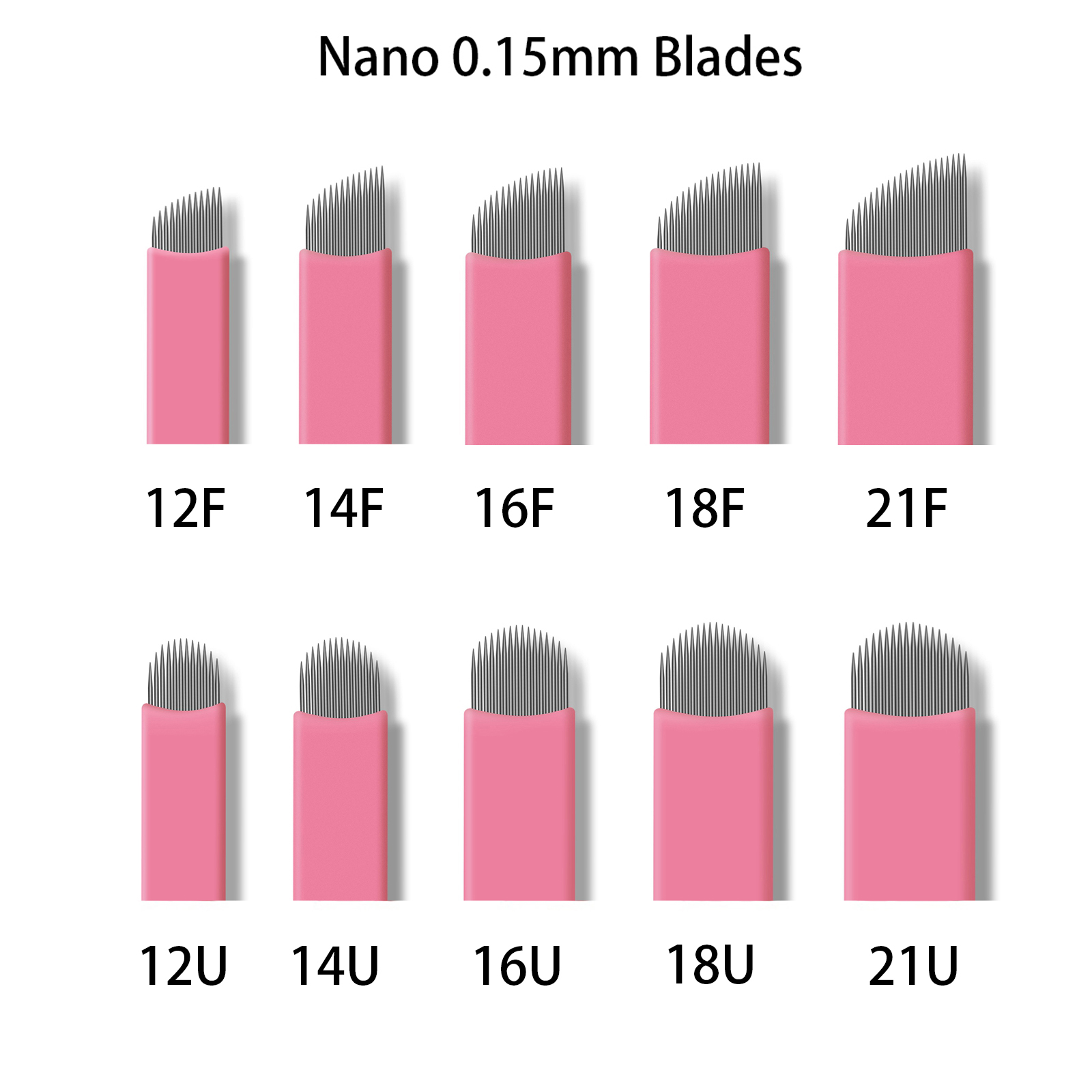 Best of 50pcs / Box Pink Nano Blades Thin 0.15mm Microblading Flex U Shape Needles Permanent Makeup 3D Embroidery For Tattoo Manual Needle Reviews & Tips