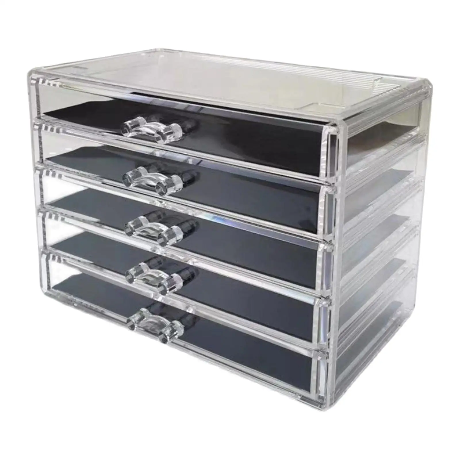 Cosmetics Makeup and Jewelry Storage Organizer Case Display Boxes for Bathroom, Dresser Case