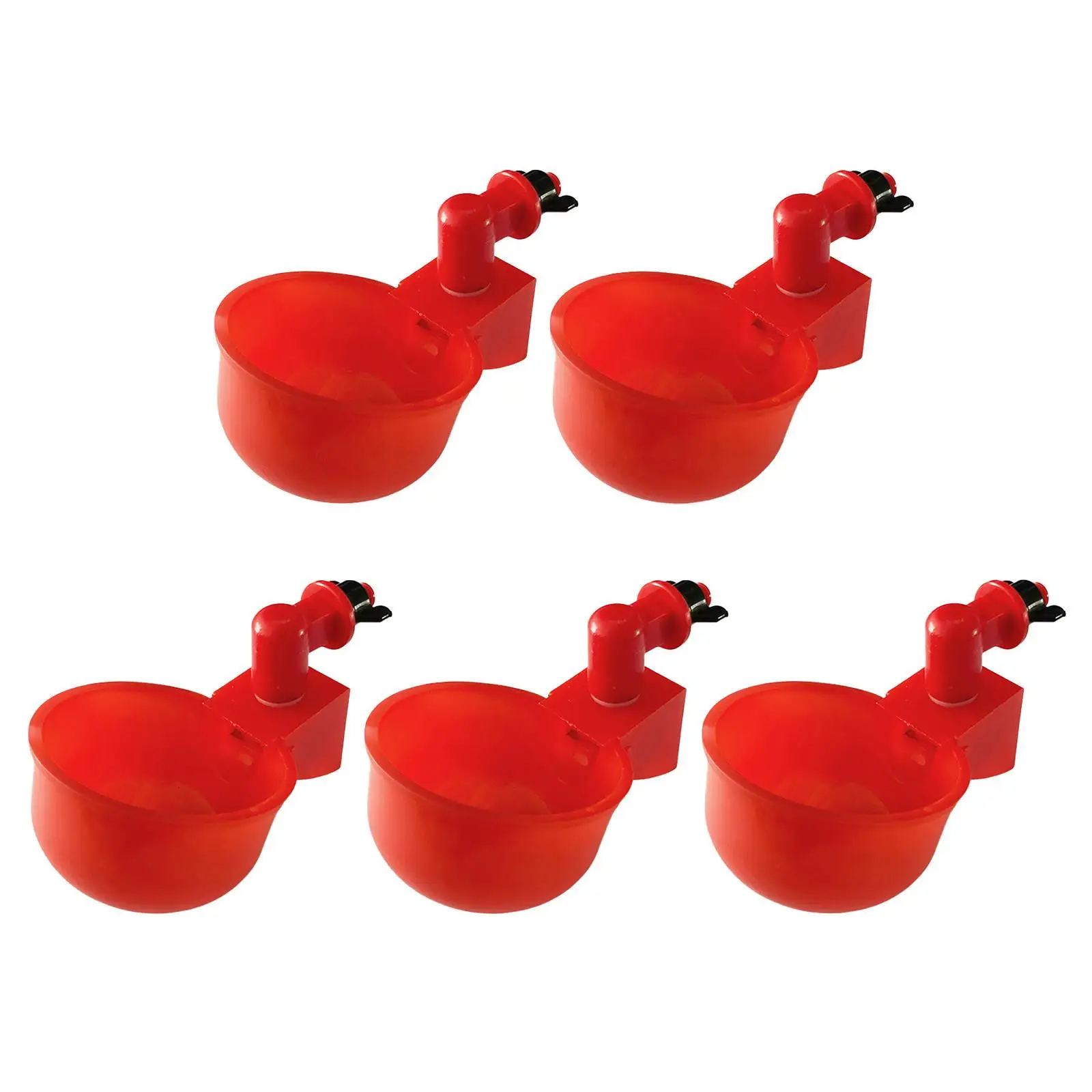 5PCS Automatic Poultry Water Drinking Cups Drinker for Bird Chicken Fowl Chick 