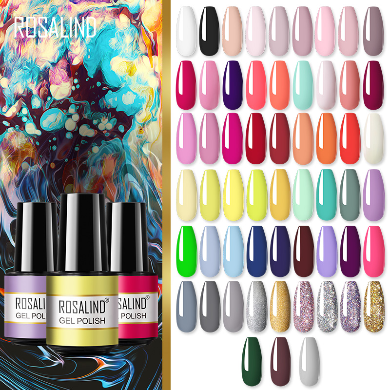 Best of ROSALIND Nail Gel Polish UV Nail Gel Fashionable For Semi Permanent Base Top Coat Manicure Soak Off Varnishes Nail Art Reviews & Tips