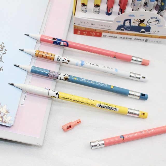 0.5mm Kawaii Cat Crayon Mechanical Crayon Mignon Pendentif Crayons