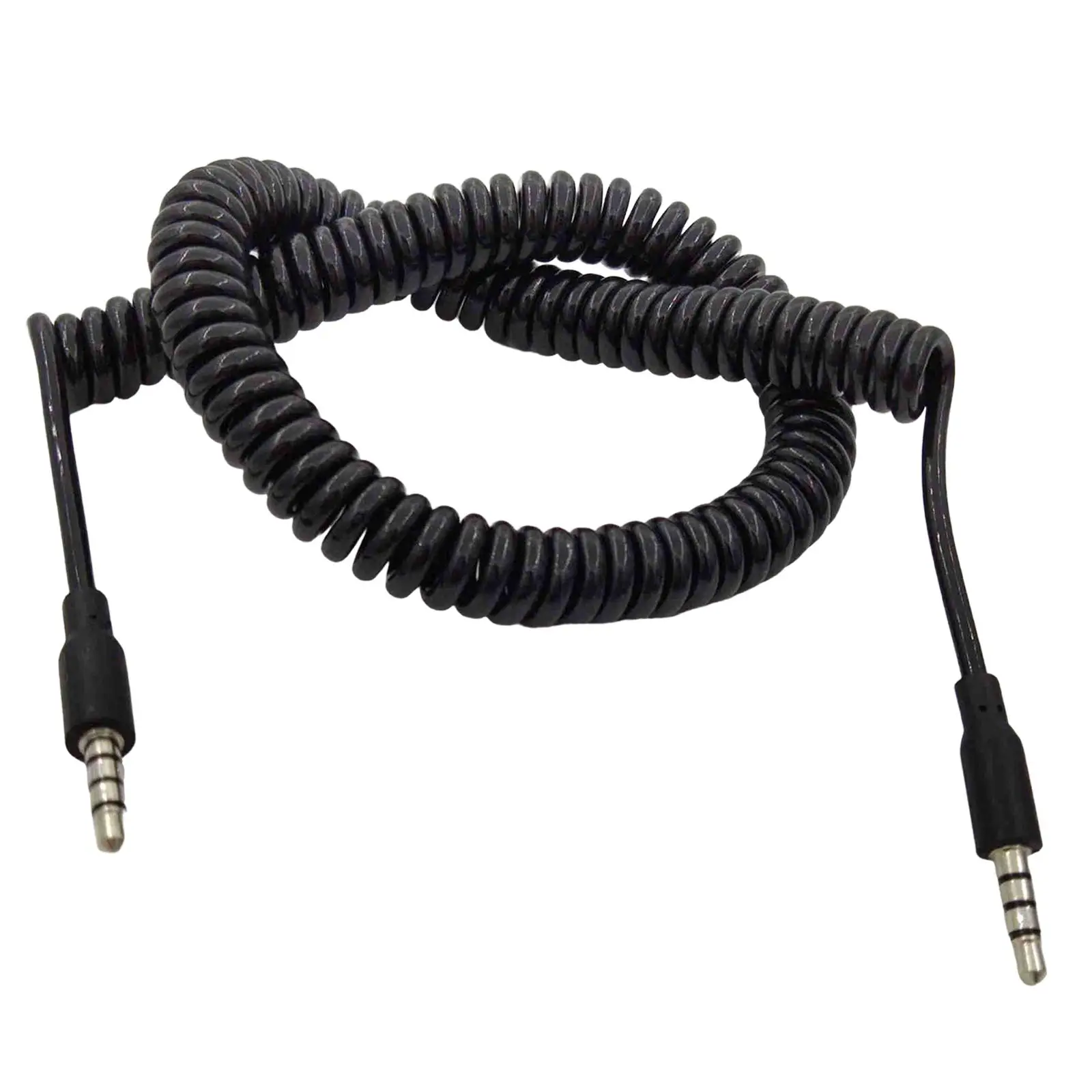 Audio Spiral Cable Nickel Plated for tablet Radios Computers