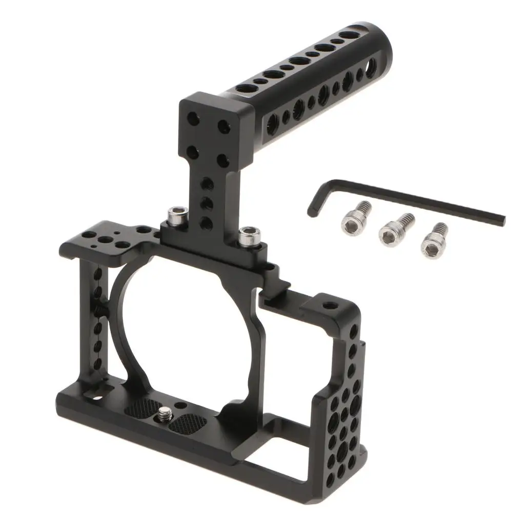 Camera Video Holder Mount Stabilizer Cage with Hanlde for  A6000 A6300 -6000 -6300