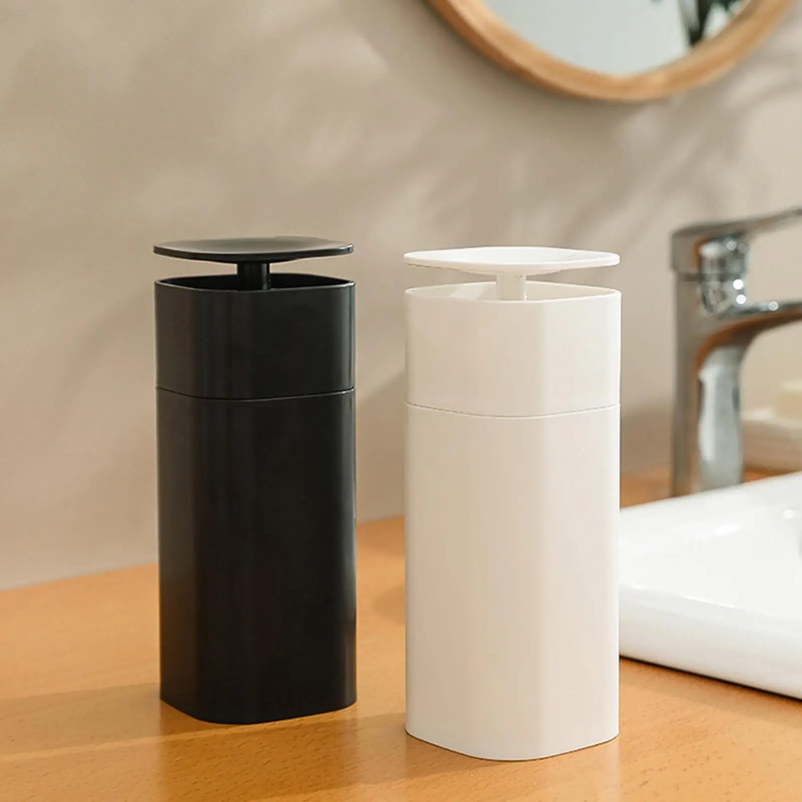 Push Down Pump Dispenser Cosmetic Storage Container Dispenser Bottle for Toilets Dining Room Conditioners Liquid Soap