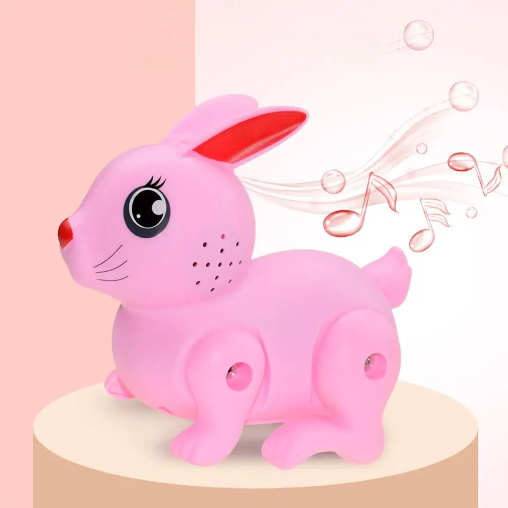 Cute Electric Rabbit Toy Battery Powered Interactive Toy for Children Kids