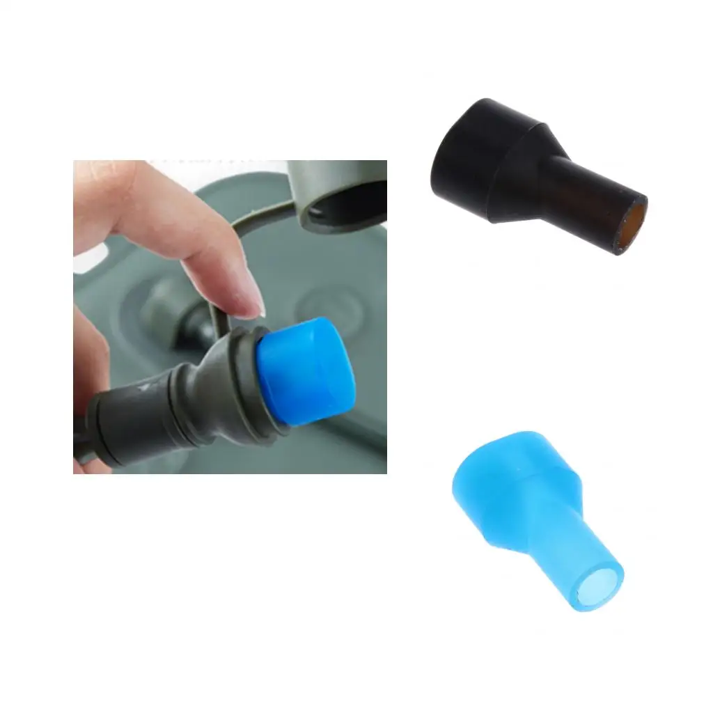 Drink Tube Bite Valve Mouthpiece for Outdoor Sports Backpack Hydration Pack Water Bladder Blue/ Black