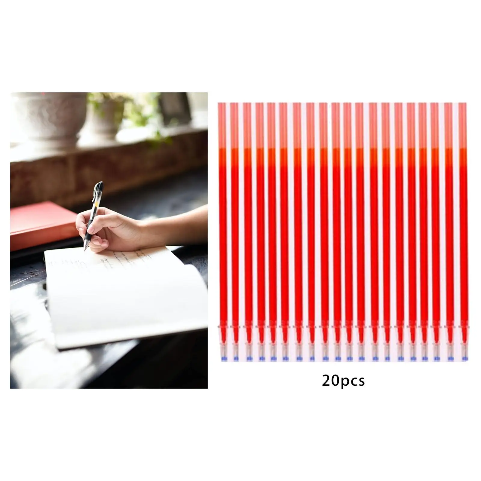 20Pcs Refill for Erasable Gel Pen 0.5mm Heat Erasing for School Writing