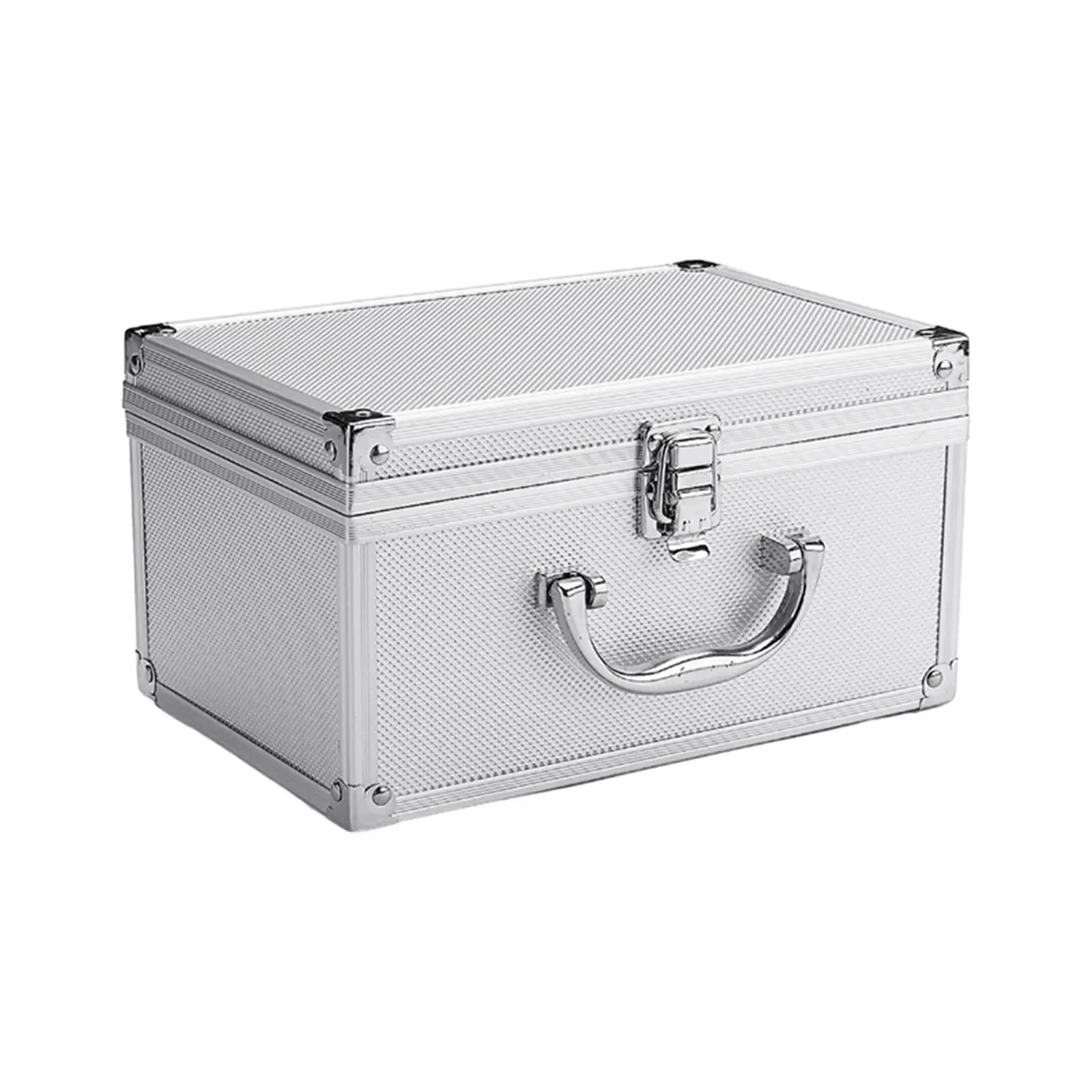 Toolbox Storage Box with Handle Equipment Box Carrying Case Screw and Nuts Hand Tools Storage for Trunk Home Garage Warehouse