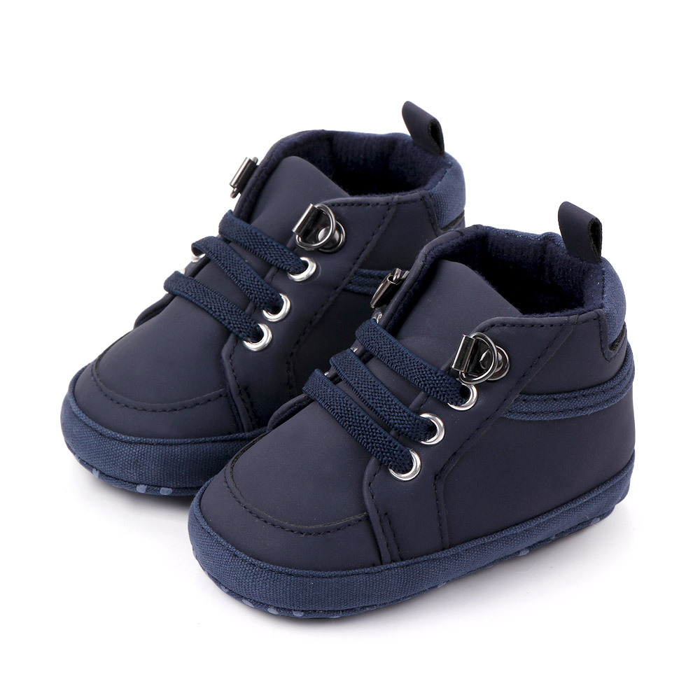 Title 8, Neugeborene Baby-Jungen-Schuhe mit weicher Sohl...