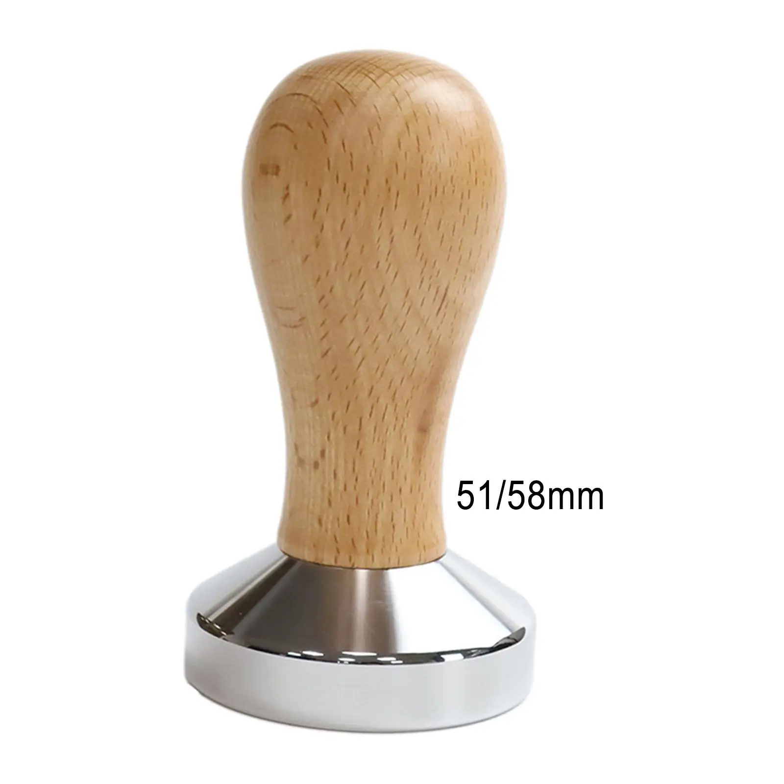 Professional Coffee Tamper Wood Handle Pressing Barista Tool Tools Powder Hammer Leveler Espresso Distributor for Home Office