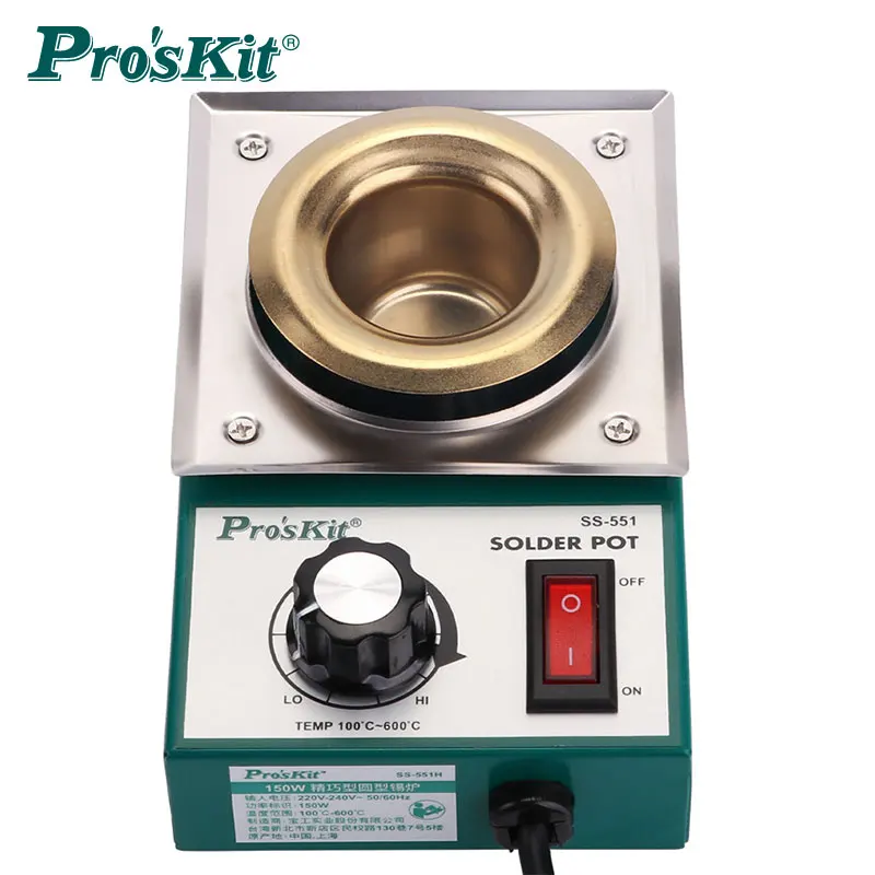 Proskit-Compact Round Tin Furnace, SS-551H, 150W, 300G