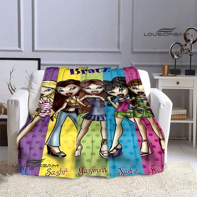 Bratz cartoon printed blanket Picnic blankets Flange blanket Soft and  comfortable blanket blankets for beds birthday gift - AliExpress