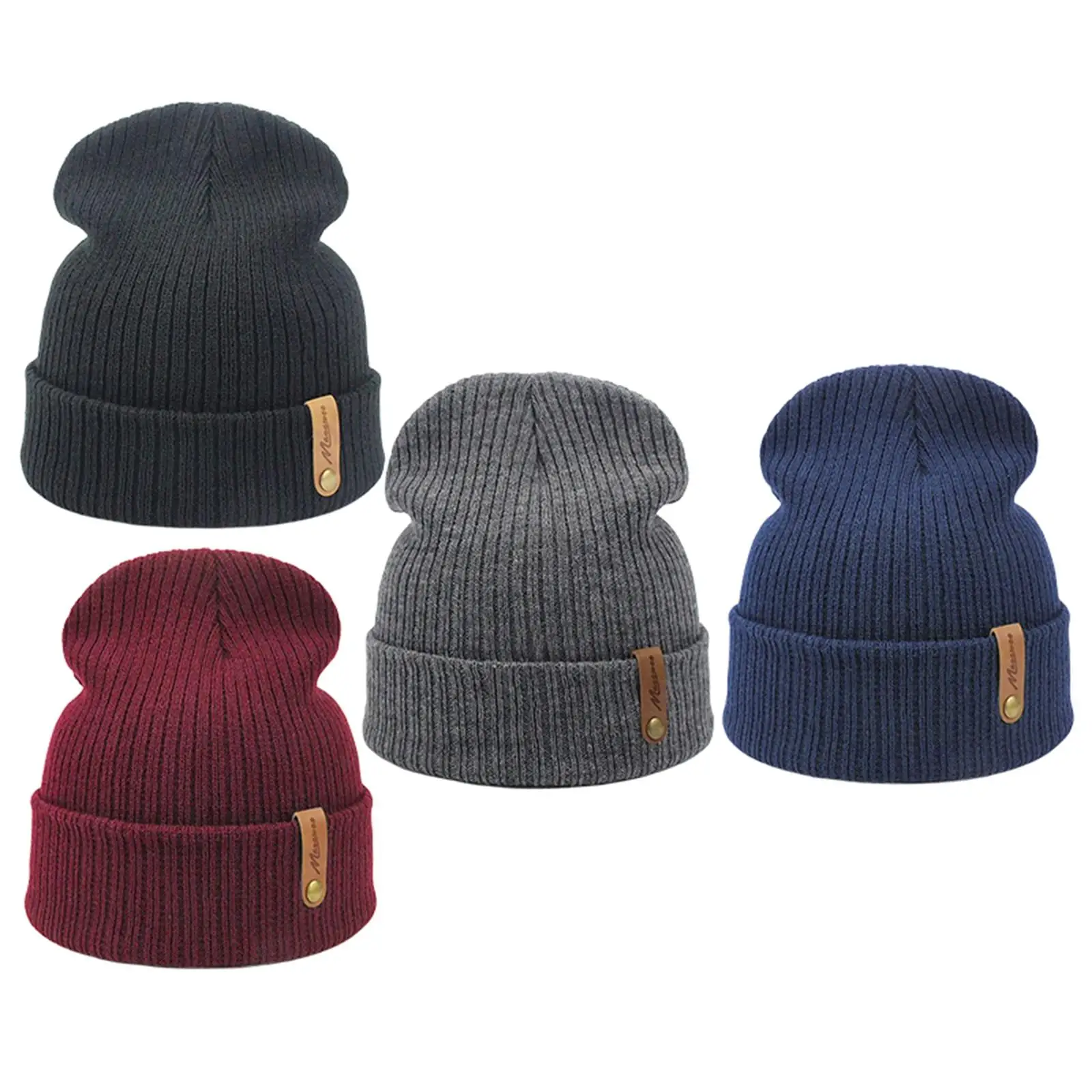 Mens Winter Slouchy Beanie Women Warm Baggy Beanie Knit Hat Fashion Knit