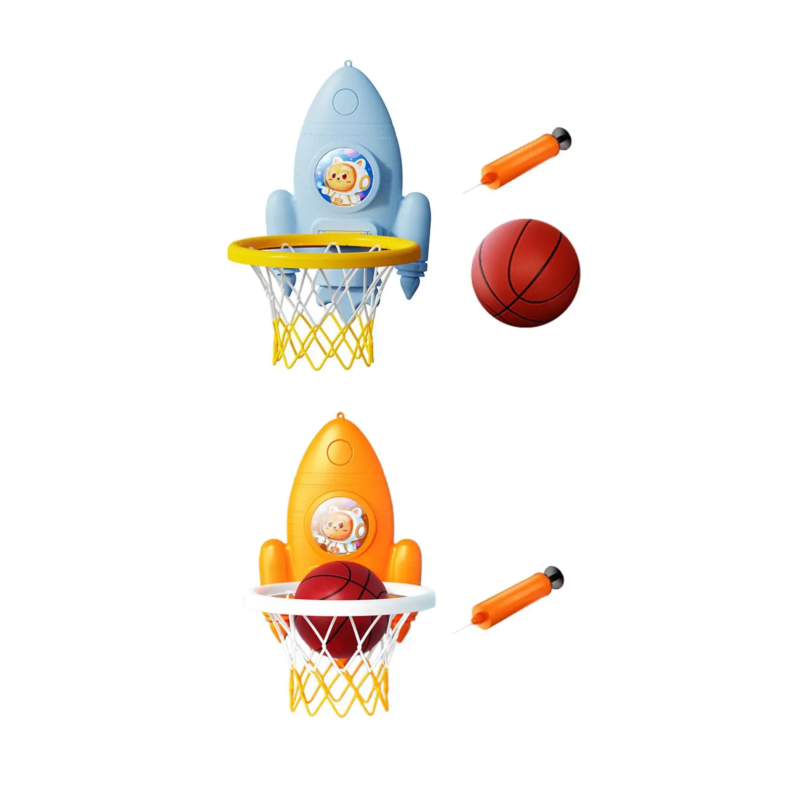 Foldable Basketball Hoop Door and Wall Basketball Hoop Indoor Toys Mini Basketball Hoop with Balls for Birthday Gifts