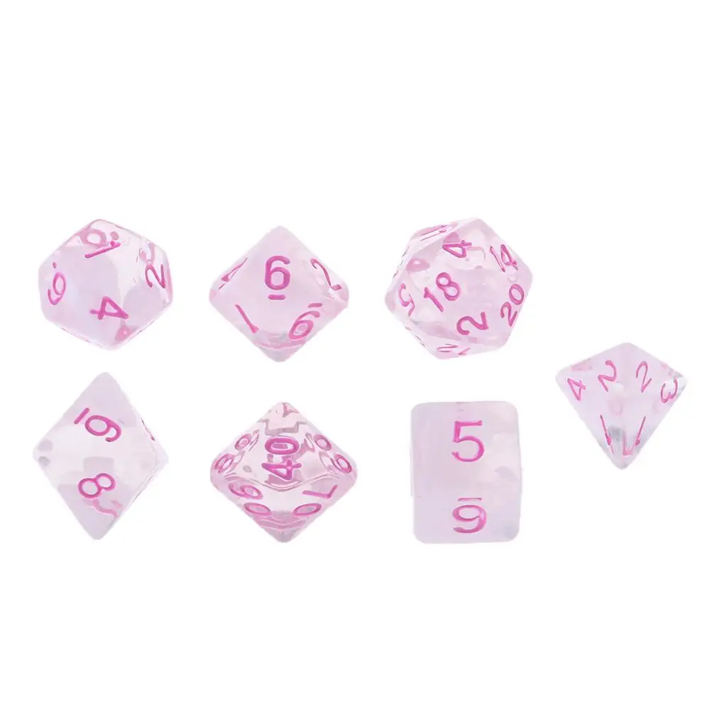 7 Pcs Toy Dice Games Dice Accessories Polyhedral Role Playing Multi-Side 