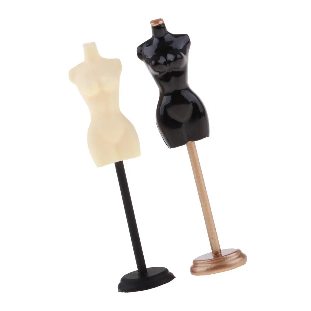 Dollhouse Miniature 1:12 Accessory Mannequin Tailors Dressmakers Model Gold+Black