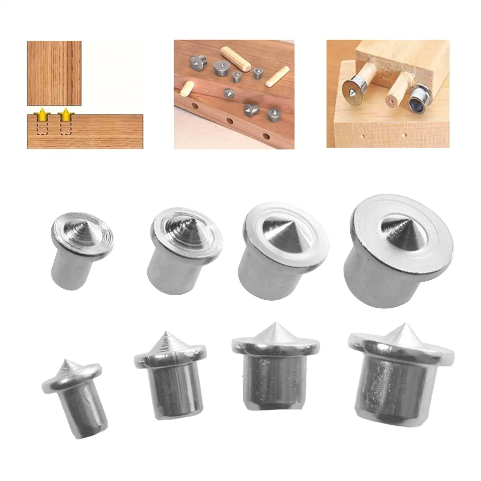 Center Dowel Pins Wooden Centering Drill Hole Tool Center Hole Positioning