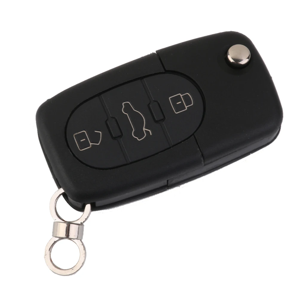 Folding Flip Remote Key Shell for AUDI 3 Button Case A2 A3 A4 A6 A8