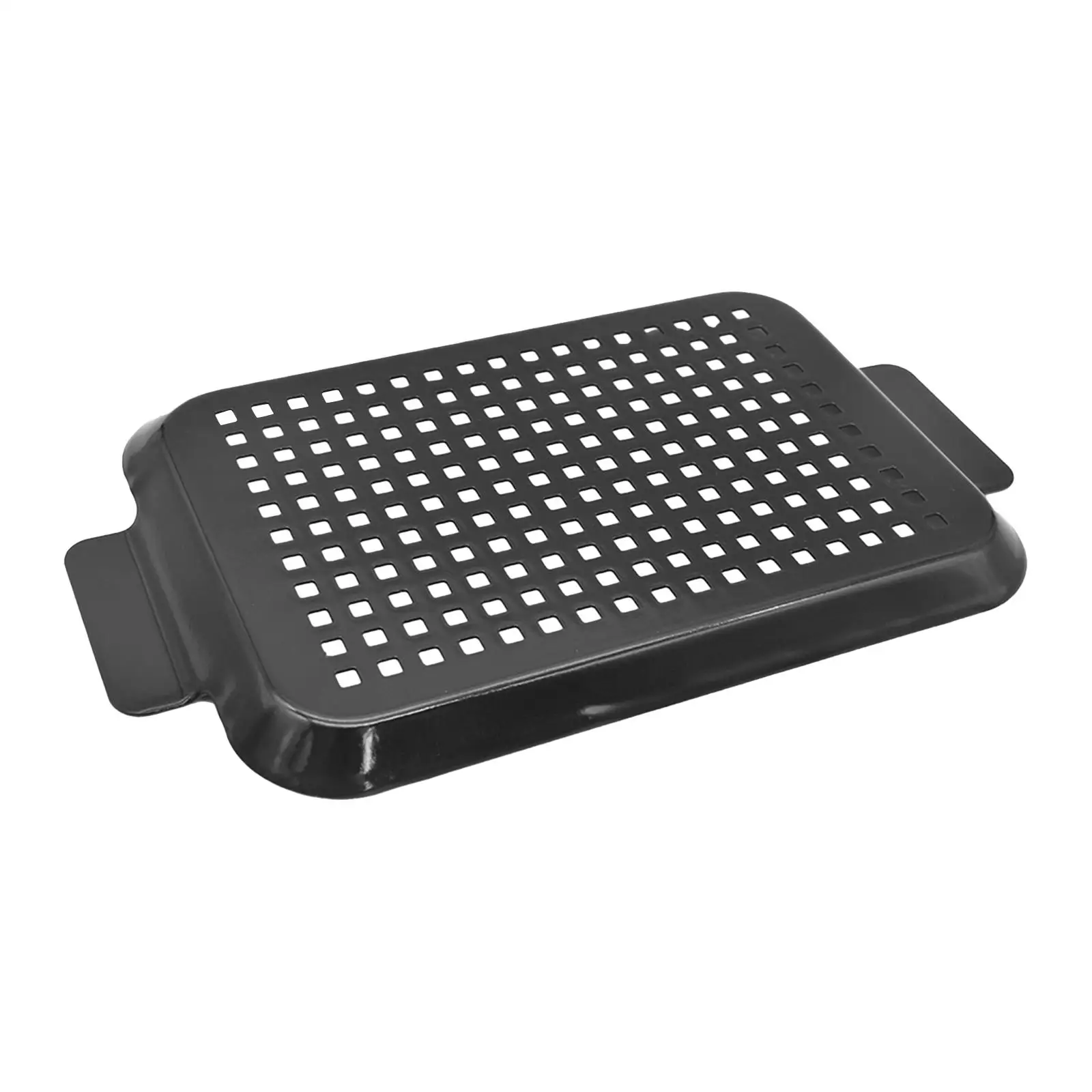 2x Grill Basket with Holes BBQ Accessories Grill Topper Grilling Tray Perforated Food Tray for Meats Fish Seafood Vegetable