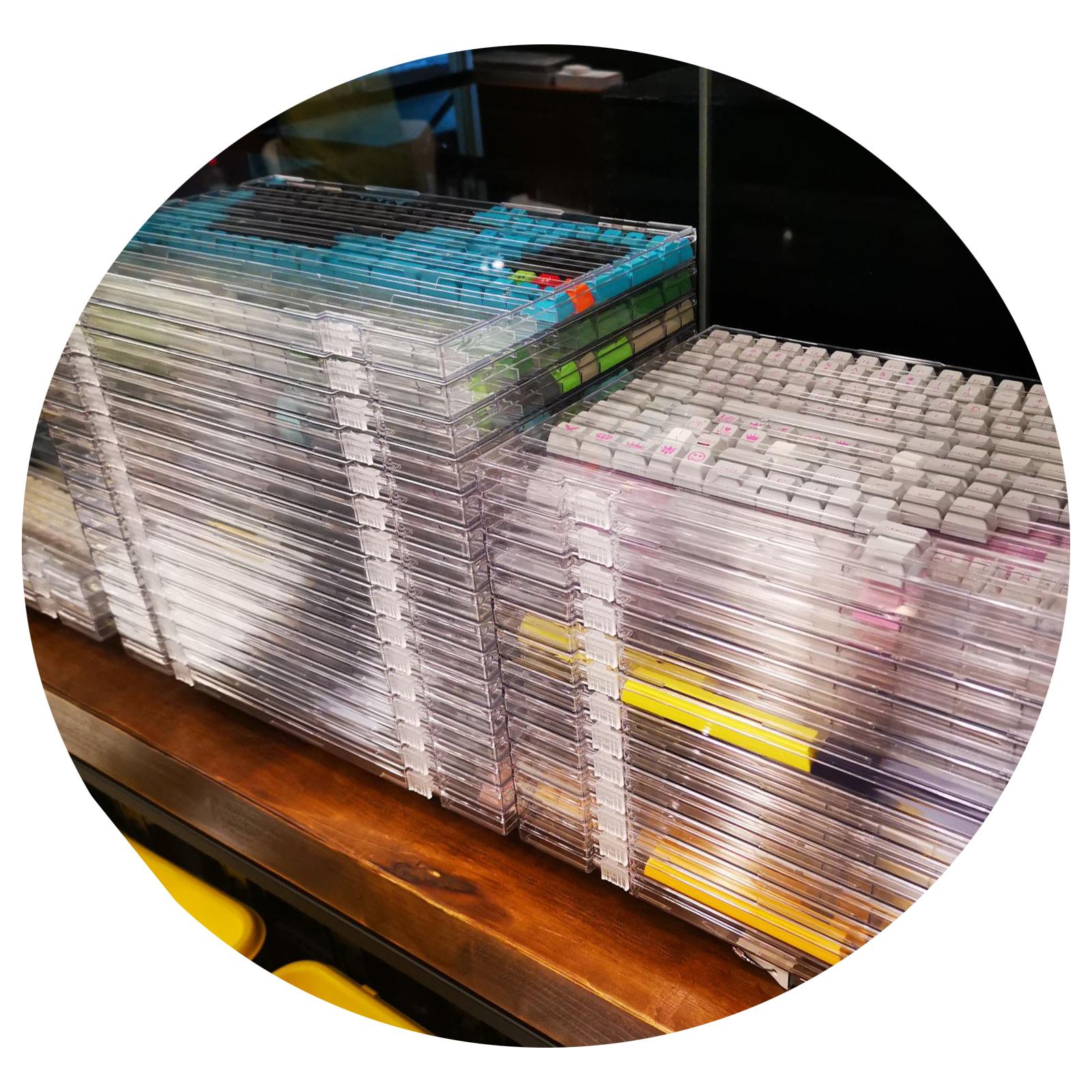 Transparent Keycap Storage Box Display for Cherry Xda Dsa Profile Key Caps