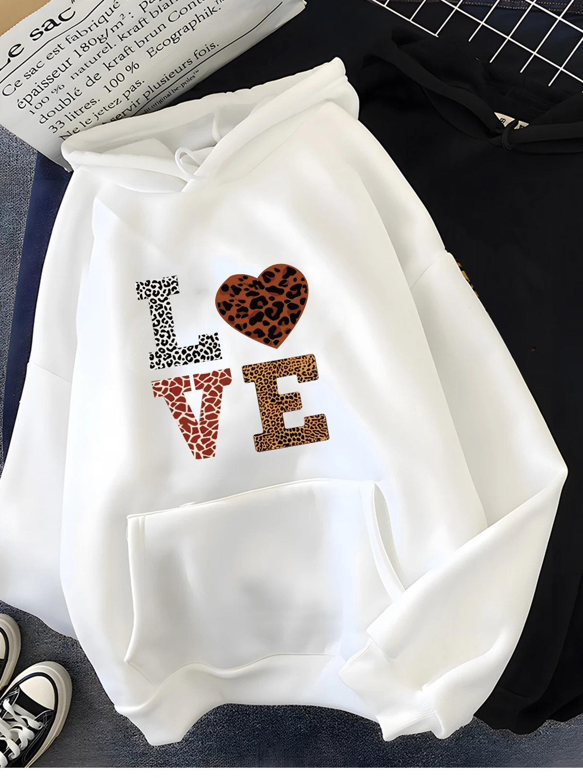 Title 18, Hirsionsan Love Letter Print Sweatshirt for Wom...