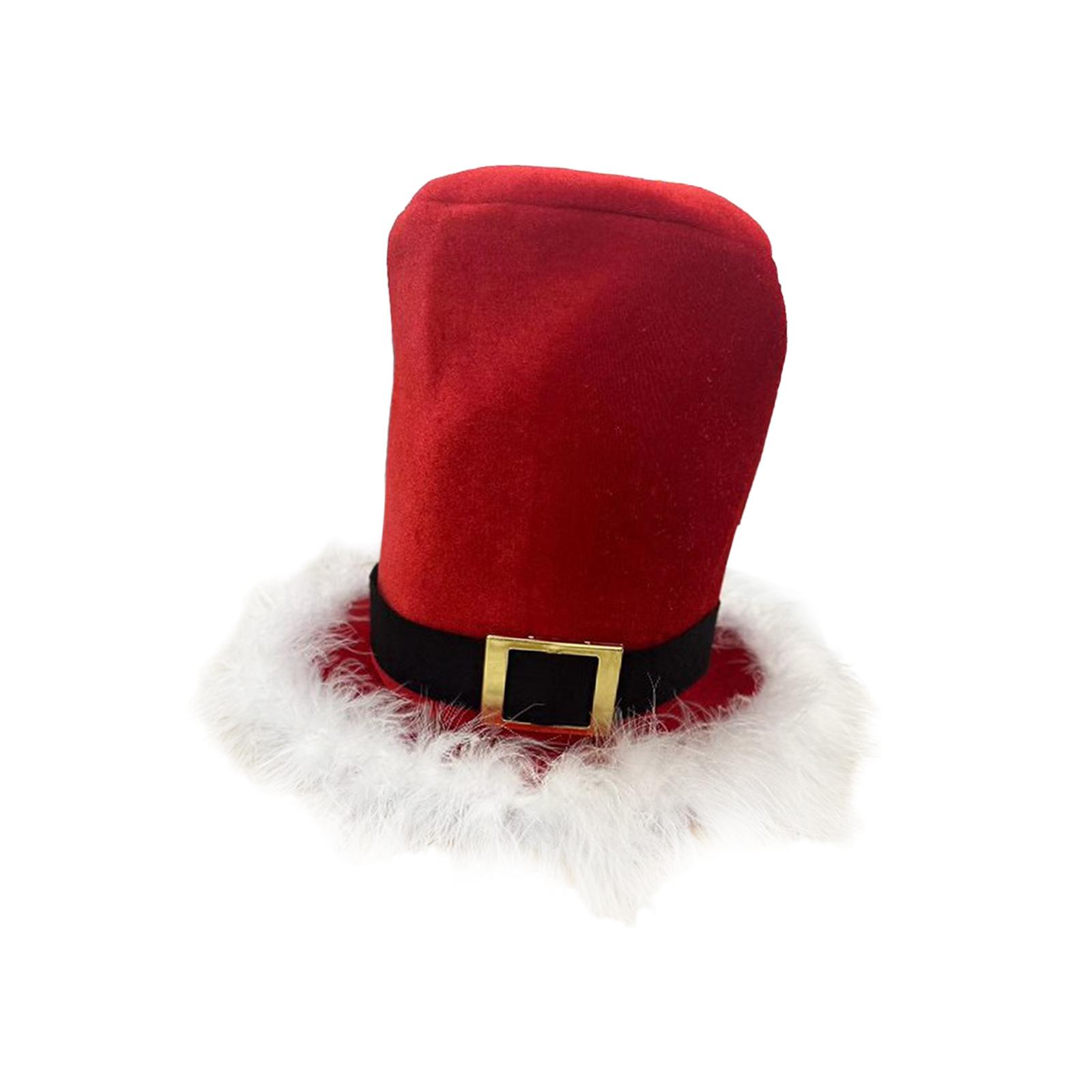 Christmas Top Hat Men Women Decor Funny Hats Creative Comfortable Santa Hat for Dress up Props Party Supplies Cosplay Holidays Christmas Top Hat Men Women Decor Funny Hats Creative Comfortable Santa Hat for Dress up Props Party Supplies Cosplay Holidays