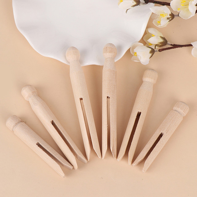 10 Pcs/Set Wood Crafts 11CM Long Sewing Natural Wooden Clothes Pins Peg  Doll Pins Clips DIY Handmade Accessories For Children - AliExpress