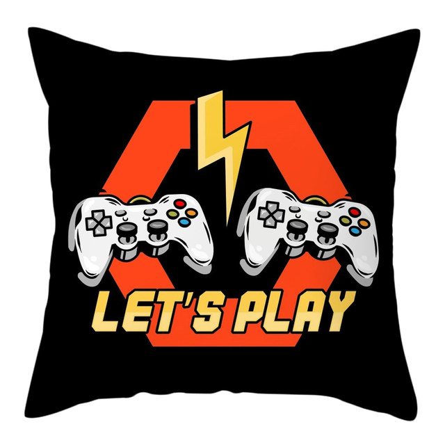 Hot Game Theme Throw Pillow Case Novelty Gaming Controller