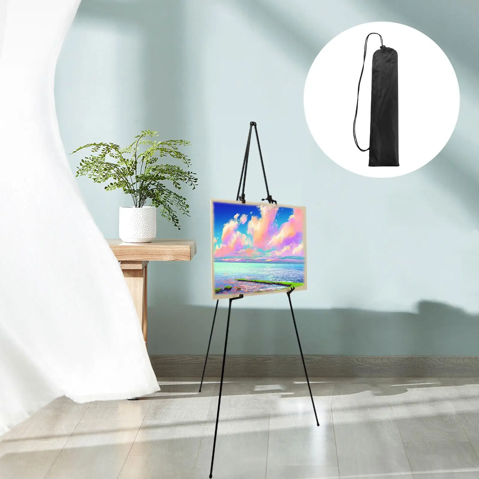 Tripod Display Easel Stand Holder Folding Tabletop Easels Portable Posters Easel for Home Party Picture Sign Wedding Photo Frame