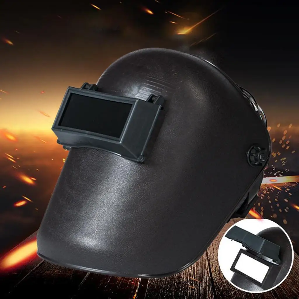 Welding Helmet Mask Shade 8 Flip Protective Shield Hood Black