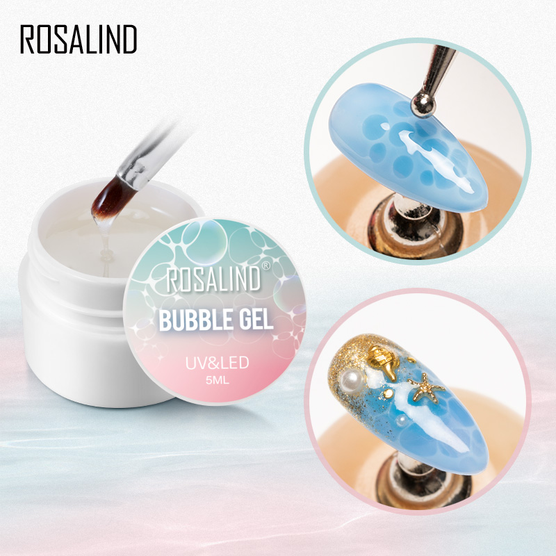 Best of ROSALIND Bubble Gel Varnish Set Blossm Water Painting Gel Nail Polish Hybrid Lacquer Top Base For Nail Art Manicure Kit Reviews & Tips