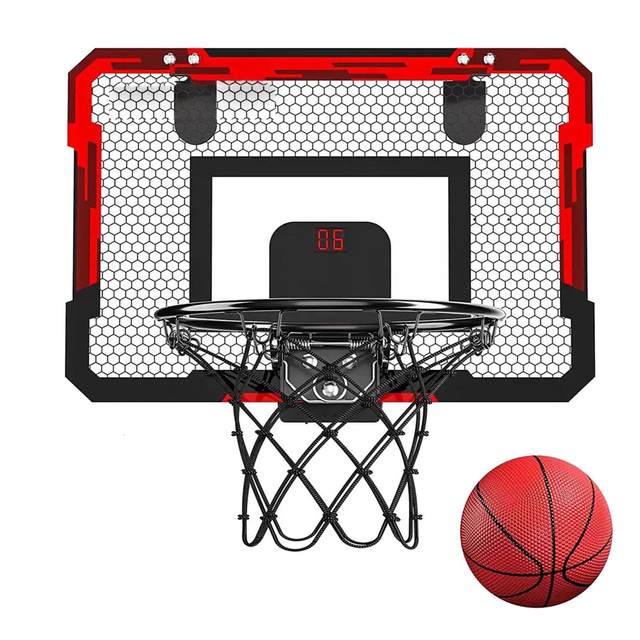 Mini Basketball Hoop Set Electronic Scoreboard Door Room Basketball Hoop  for Christmas Office Boys Girls Bedroom Accessory - AliExpress