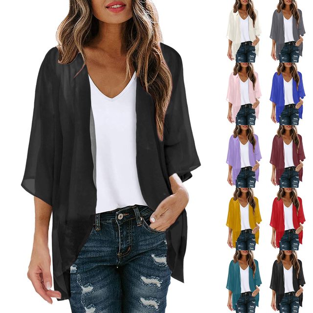 Long sleeve kimono cardigan hotsell