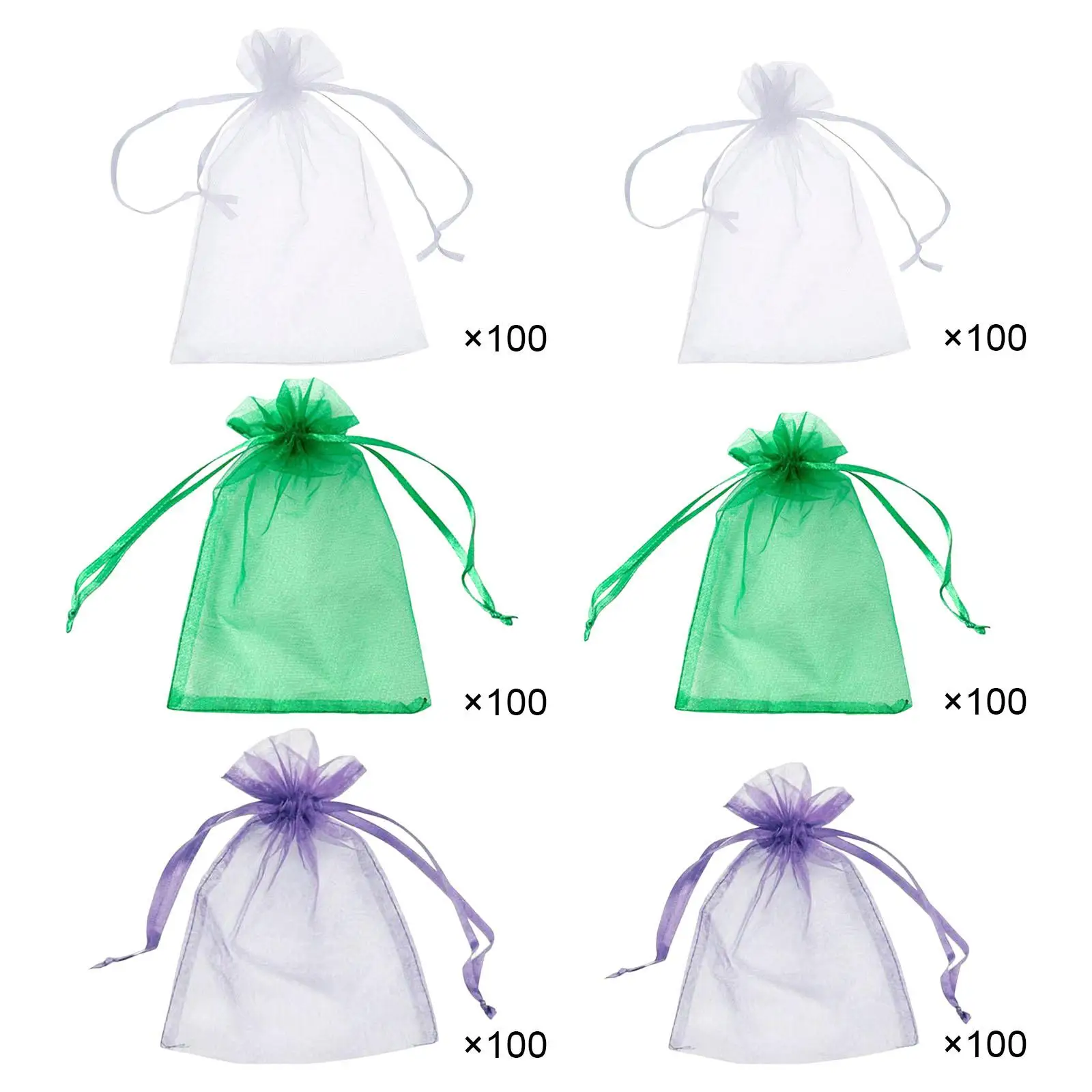 100x Drawstring Netting Barrier Bags Agriculture fruit Vegetable Protection Grape Fruit Protection Bags for Plant Flower