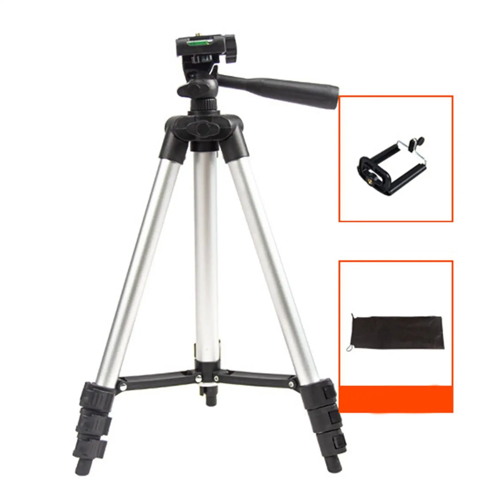 Phone Tripod with Phone Clamp Flexible Photography Vlogging 5/8