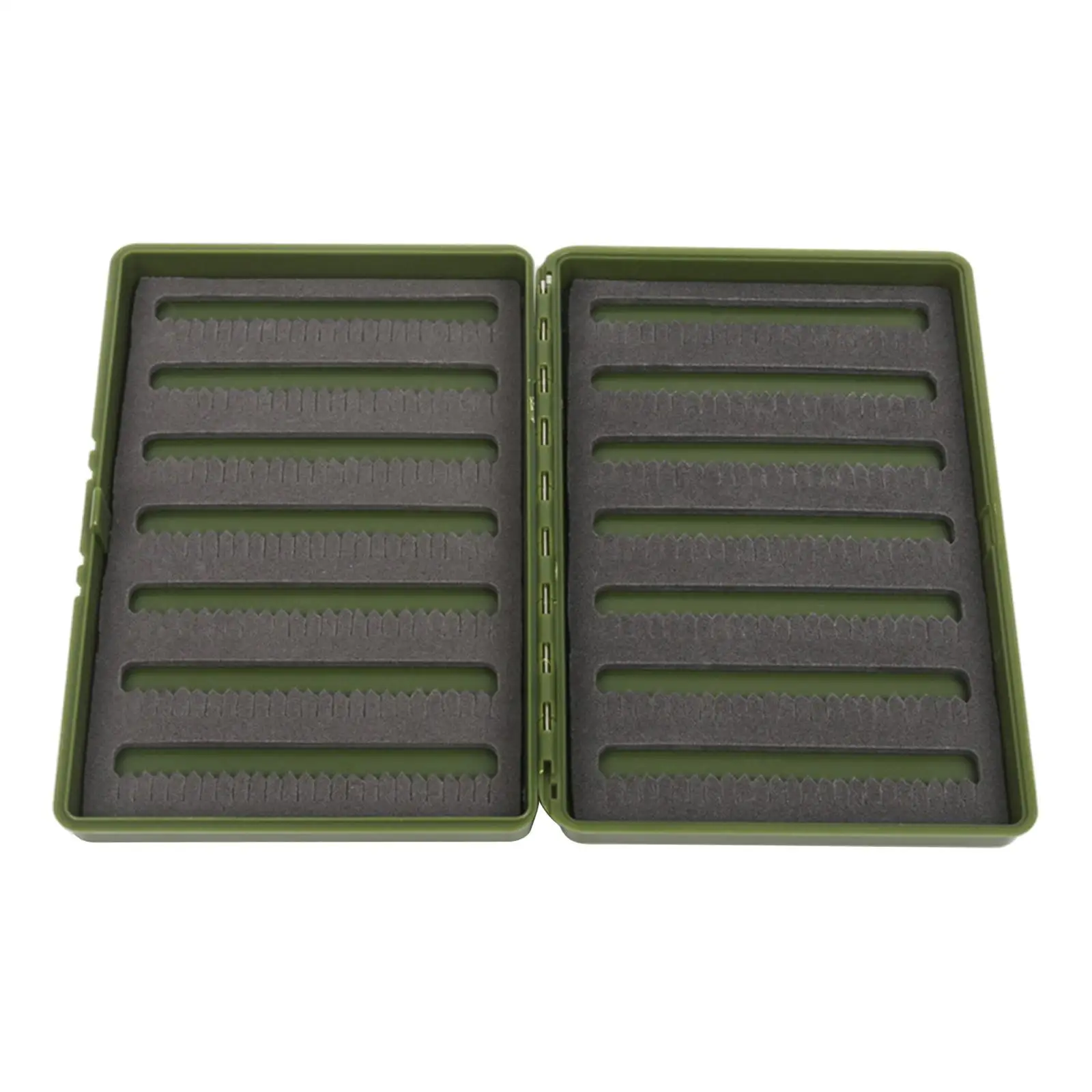 Plastic Double Sided Fly Fishing Box Fishing Lure Hook Tackle Box Fishing