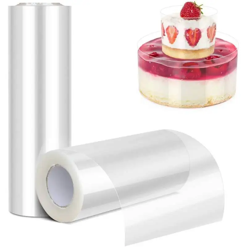 Kitchen Acetate Cake Chocolate Candy 1 Roll Transparent Collar Cake N8R6 