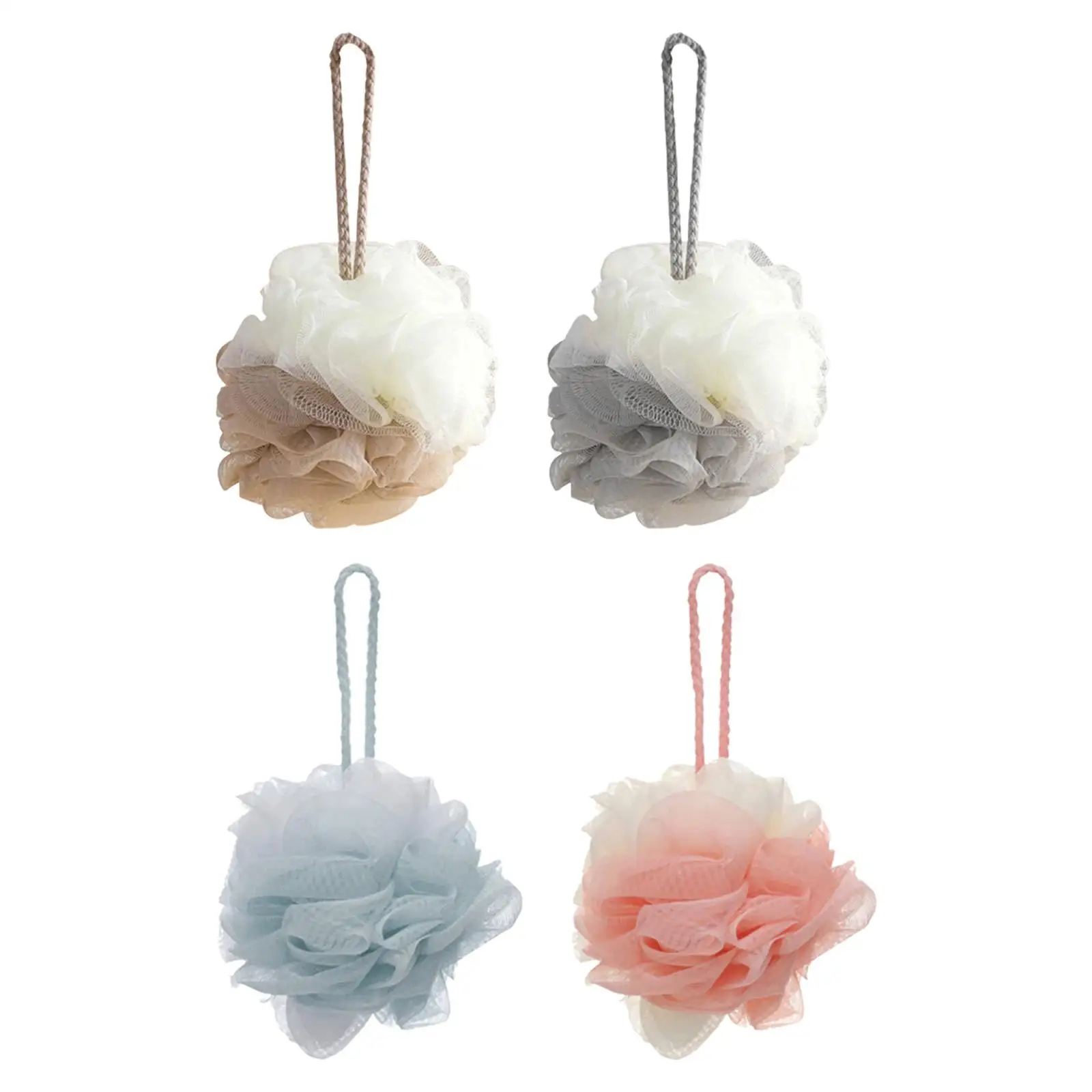 Shower Loofah Soft Hanging Comfortable Shower Ball for Travel Hotel Bathroom