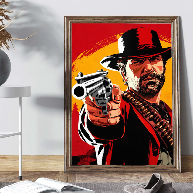 Red Dead Redemption 2 2024 Poster Painting canvas 24*36inch