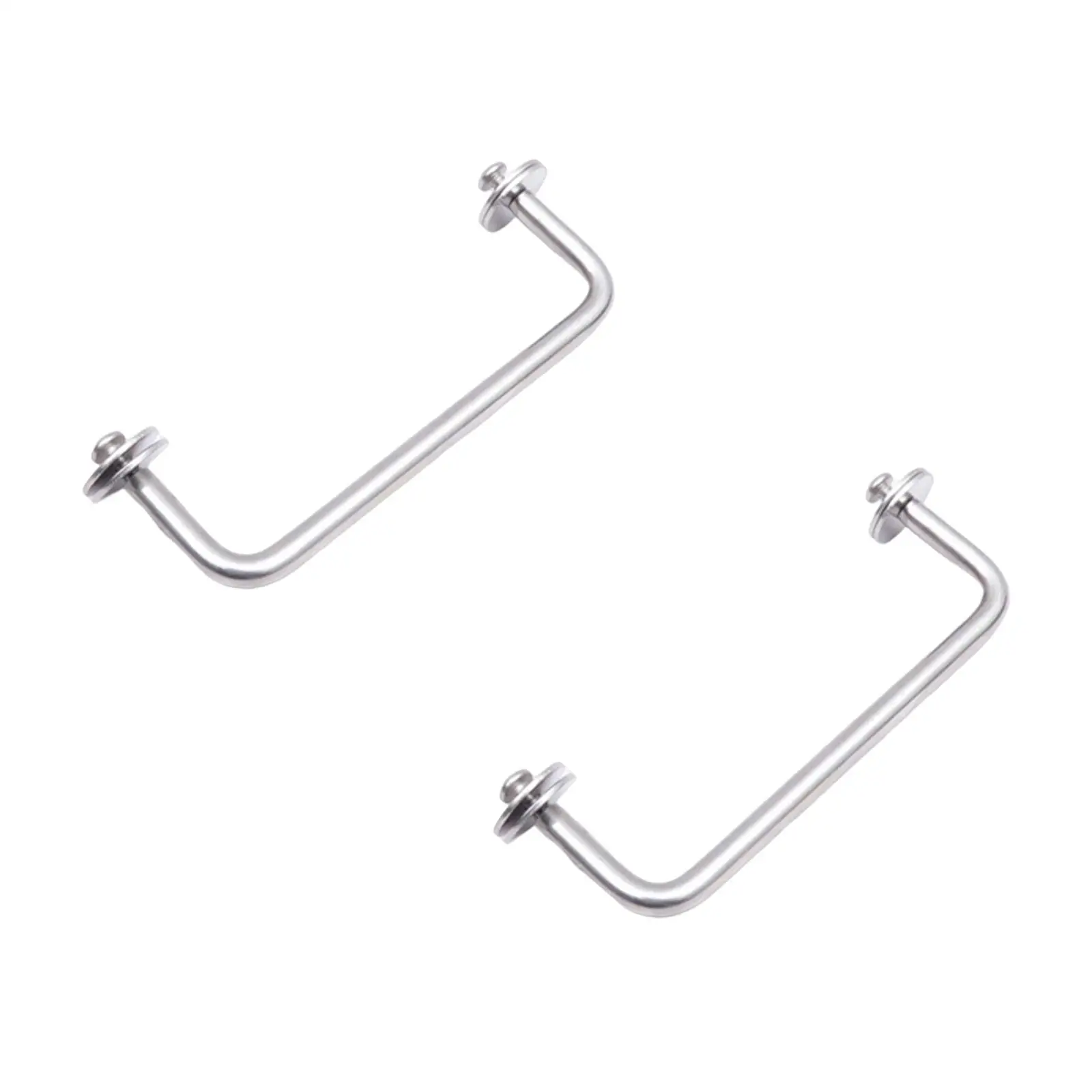 2Pieces Scuba Diving Buttplate Handle Stainless Steel Hardware Dive Rail for Fishing Kayaking Snorkeling Accessories