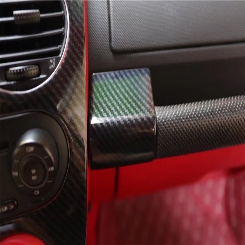 Für VW Volkswagen Beetle 2001-2012 ABS Innenraum-Beifahrergriffabdeckung, Beifahrer-Armlehne, Beifahrer-Armaturenbrett-Abdeckung – Detail 6