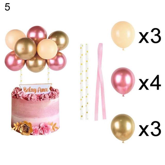 10x Ballon de baudruche Rose Gold