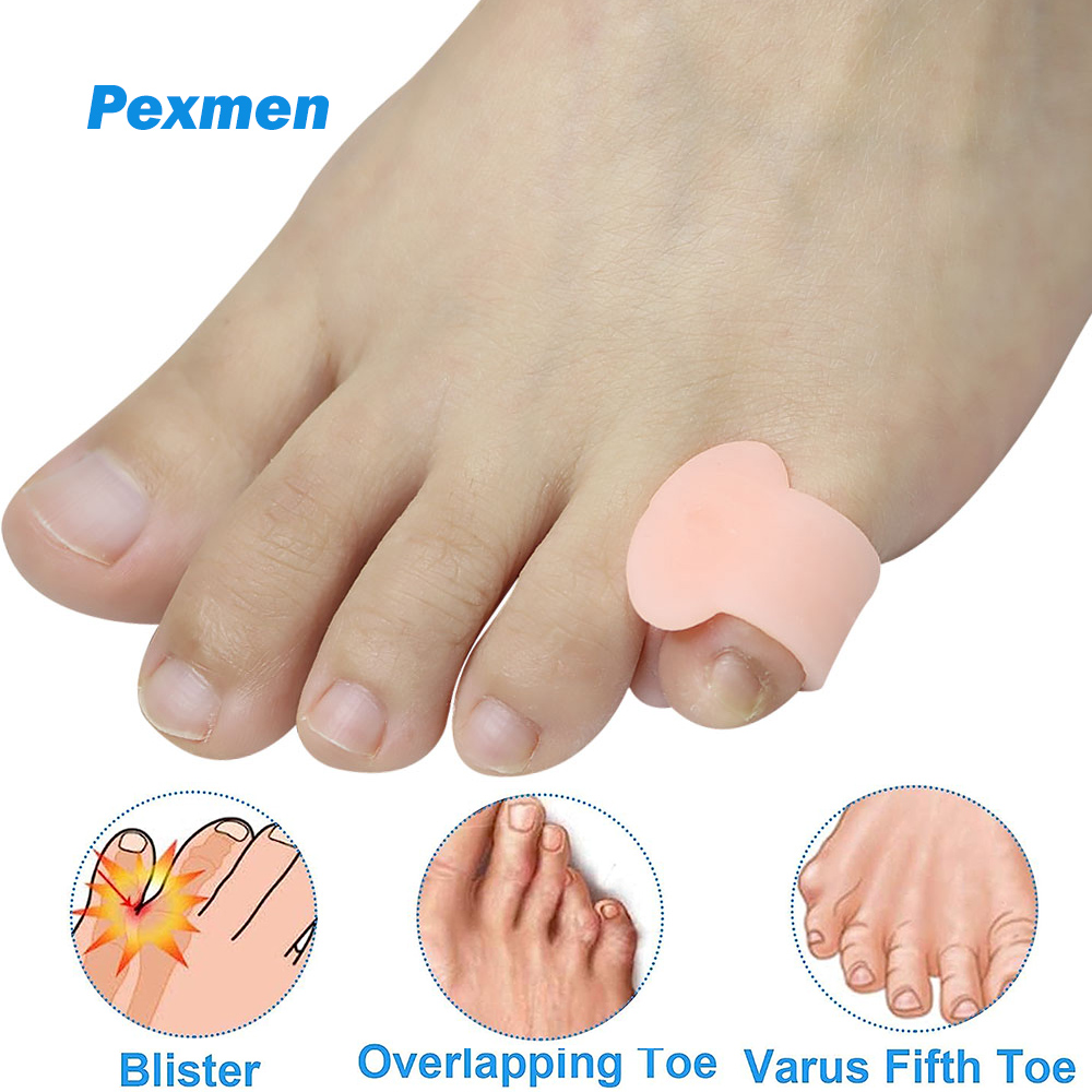 Best of Pexmen 2Pcs Gel Toe Separator Pinky Toe Spacers Bunion Cushions Pads For Preventing Rubbing &amp; Relieve Pressure For Men And Women Reviews & Tips