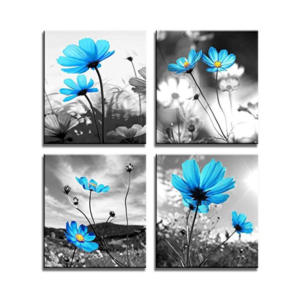 4 Panels Bamboo Pattern Texture Oil Painting on Canvas Abstract Art Pictures Canvas Wall Art Paintings Modern Home Decor