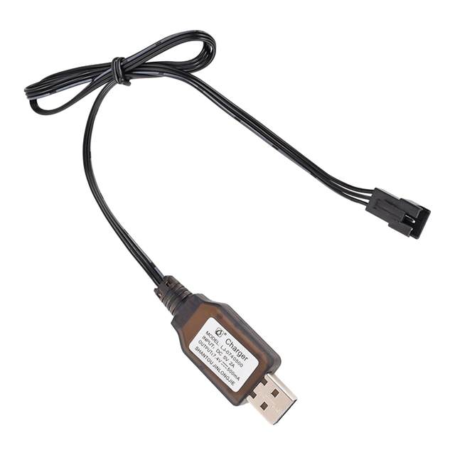 Câble Chargeur 7.4V Pour Batteries LiPo SM-3P - Pour Voitures RC, Drones, Jouets Télécommandés