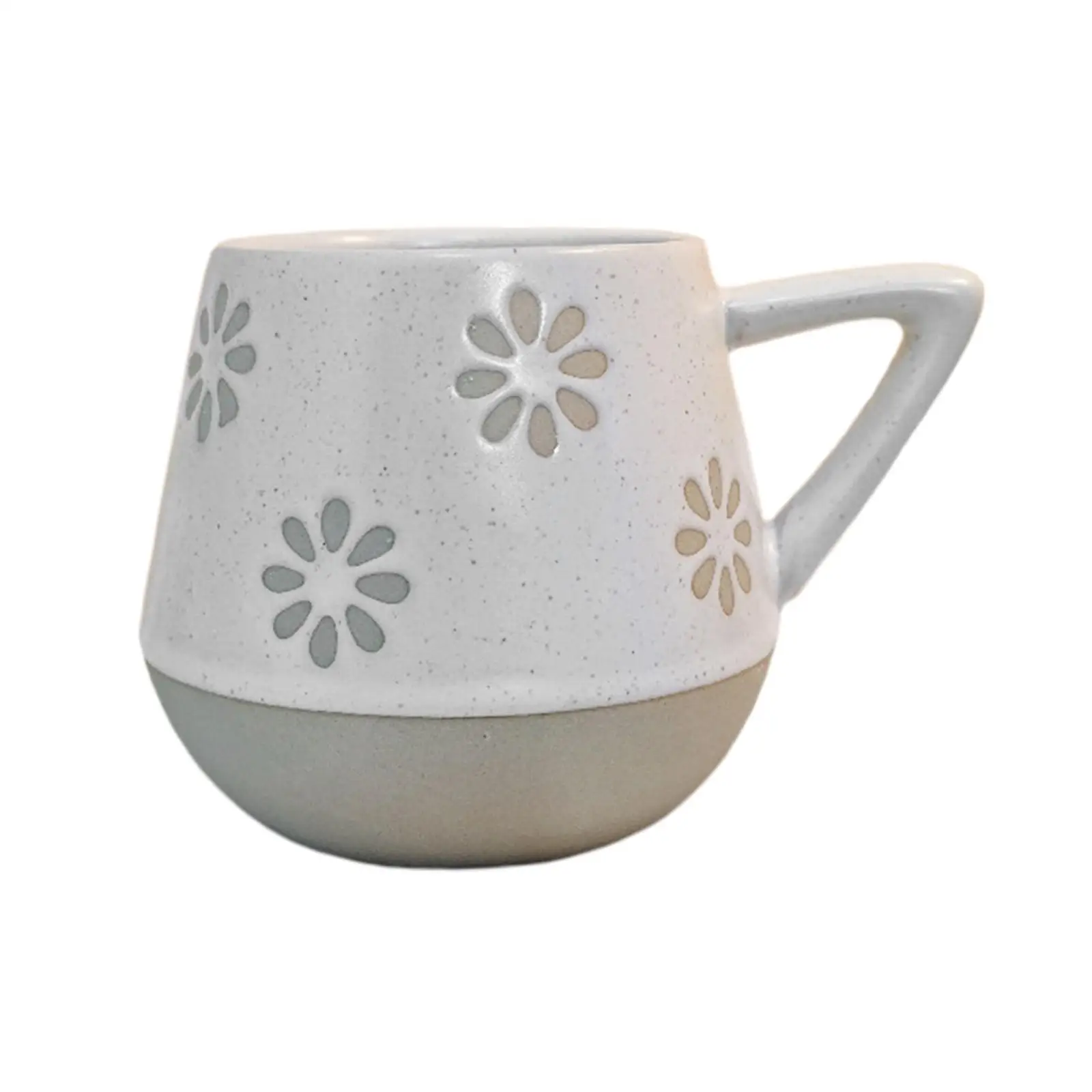 400ml Porcelain Mugs Espresso Mug Ceramic with Handle Japanese Style tea Mug for Oatmeal Travel Breakfast Water Milk