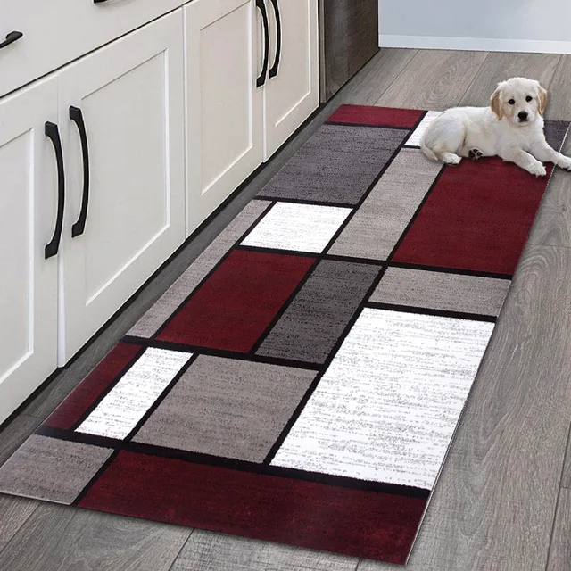  Alfombra larga para pasillo, alfombra larga – para suelo de  cocina, pasillo, dormitorio, sala de estar, entrada, escalera, tapete para  puerta, 23.6 x 118.1 in/31.5 x 177.2 in (tamaño: 2.3 pies