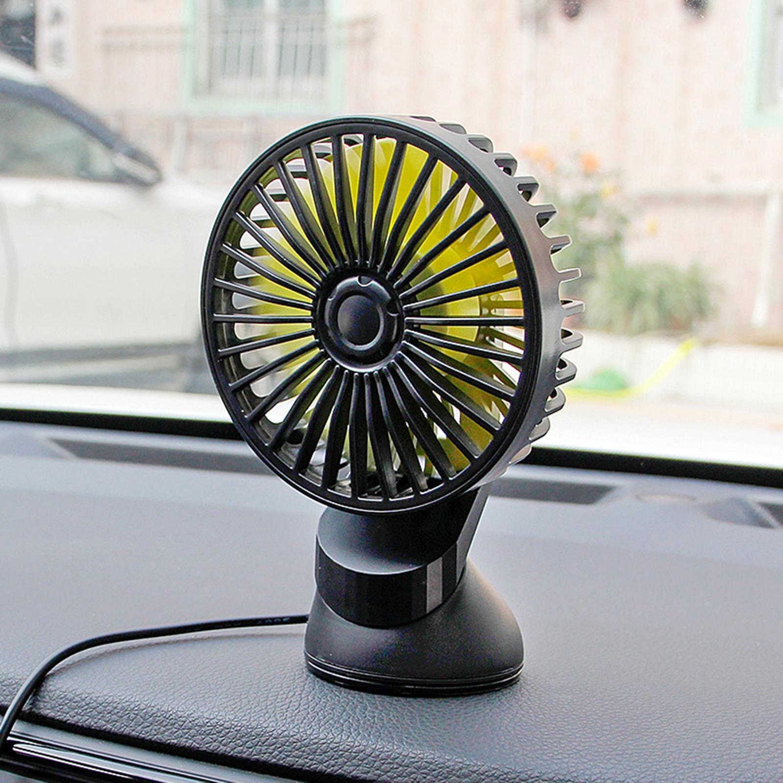 USB Fan Electric Low Noise Suction Cup Cooling Air for Car RV Home